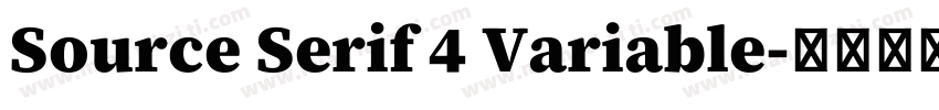 Source Serif 4 Variable字体转换